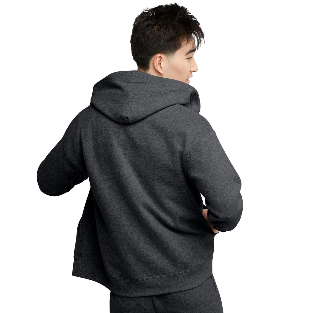 Hanes Men's Full-Zip Eco-Smart Hoodie, Light Blue, XX-Large Econic Blanks