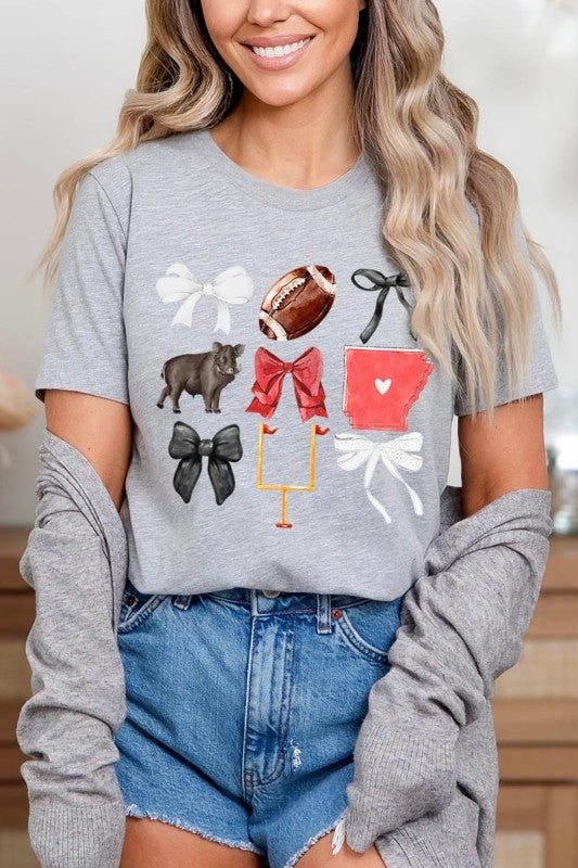 Arkansas Football Graphic Plus Tee ShopCottonBelles