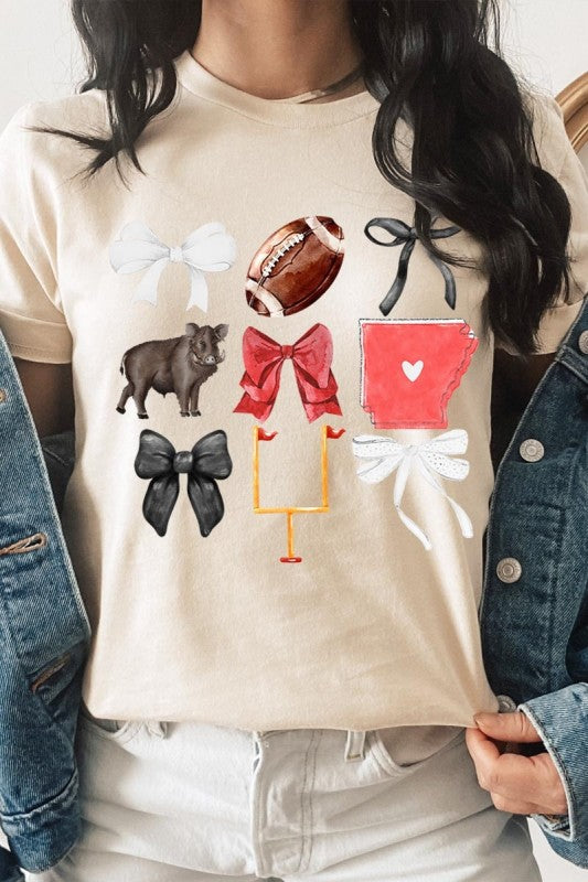 Arkansas Football Graphic Plus Tee ShopCottonBelles