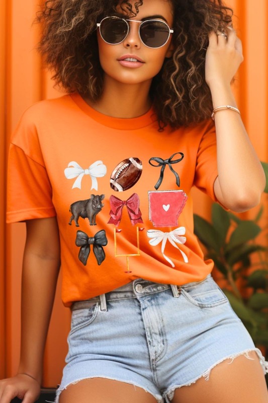 Arkansas Football Graphic Plus Tee ShopCottonBelles