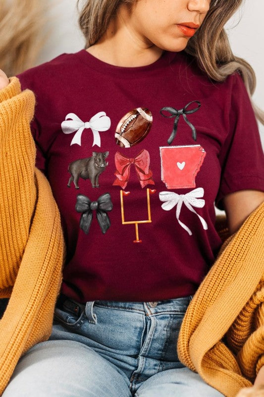 Arkansas Football Graphic Plus Tee ShopCottonBelles