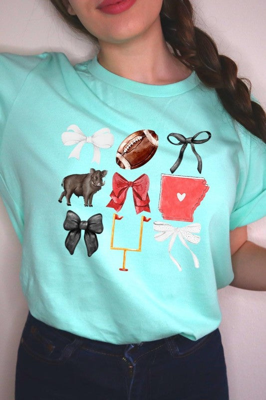 Arkansas Football Graphic Plus Tee ShopCottonBelles