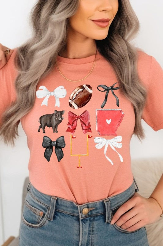 Arkansas Football Graphic Plus Tee ShopCottonBelles