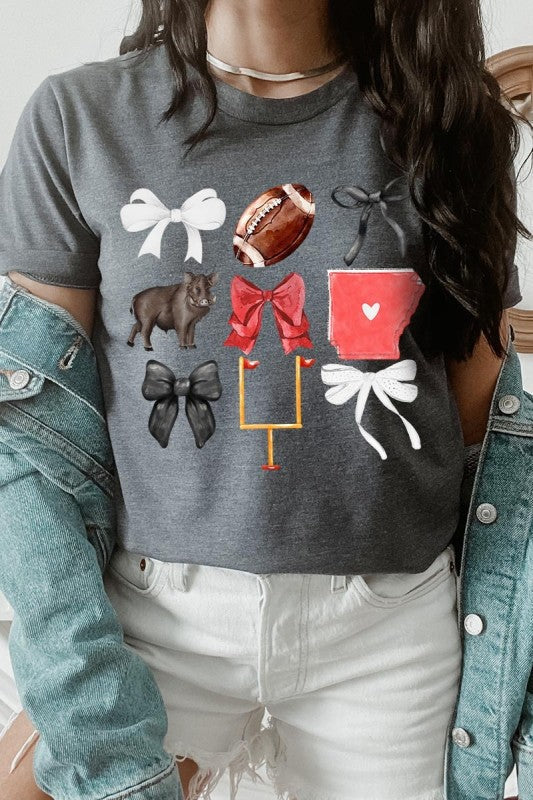 Arkansas Football Graphic Plus Tee ShopCottonBelles