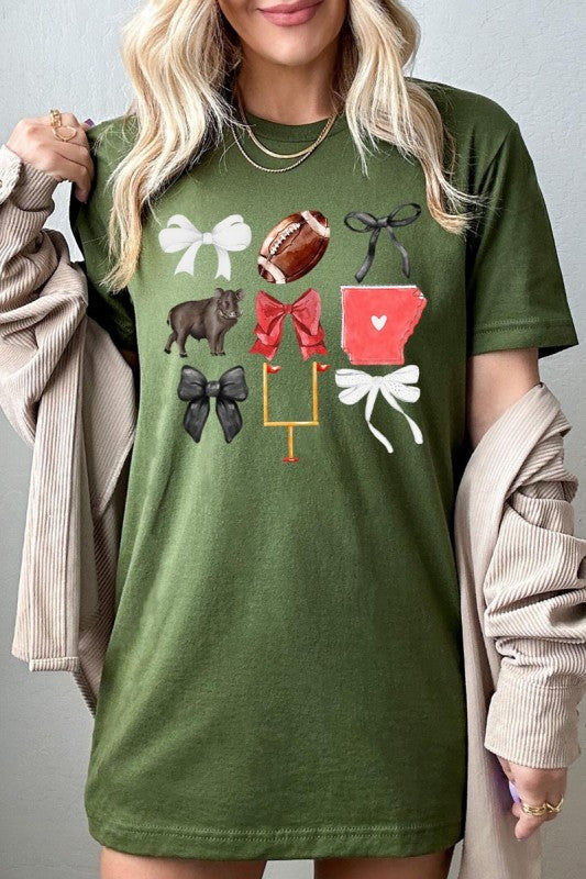 Arkansas Football Graphic Plus Tee ShopCottonBelles