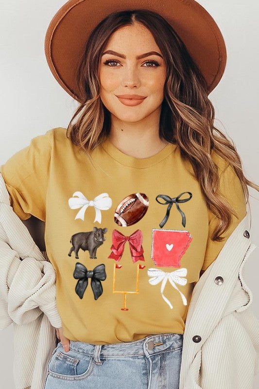 Arkansas Football Graphic Plus Tee ShopCottonBelles
