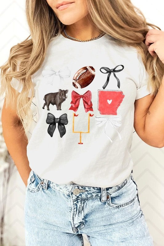 Arkansas Football Graphic Plus Tee ShopCottonBelles
