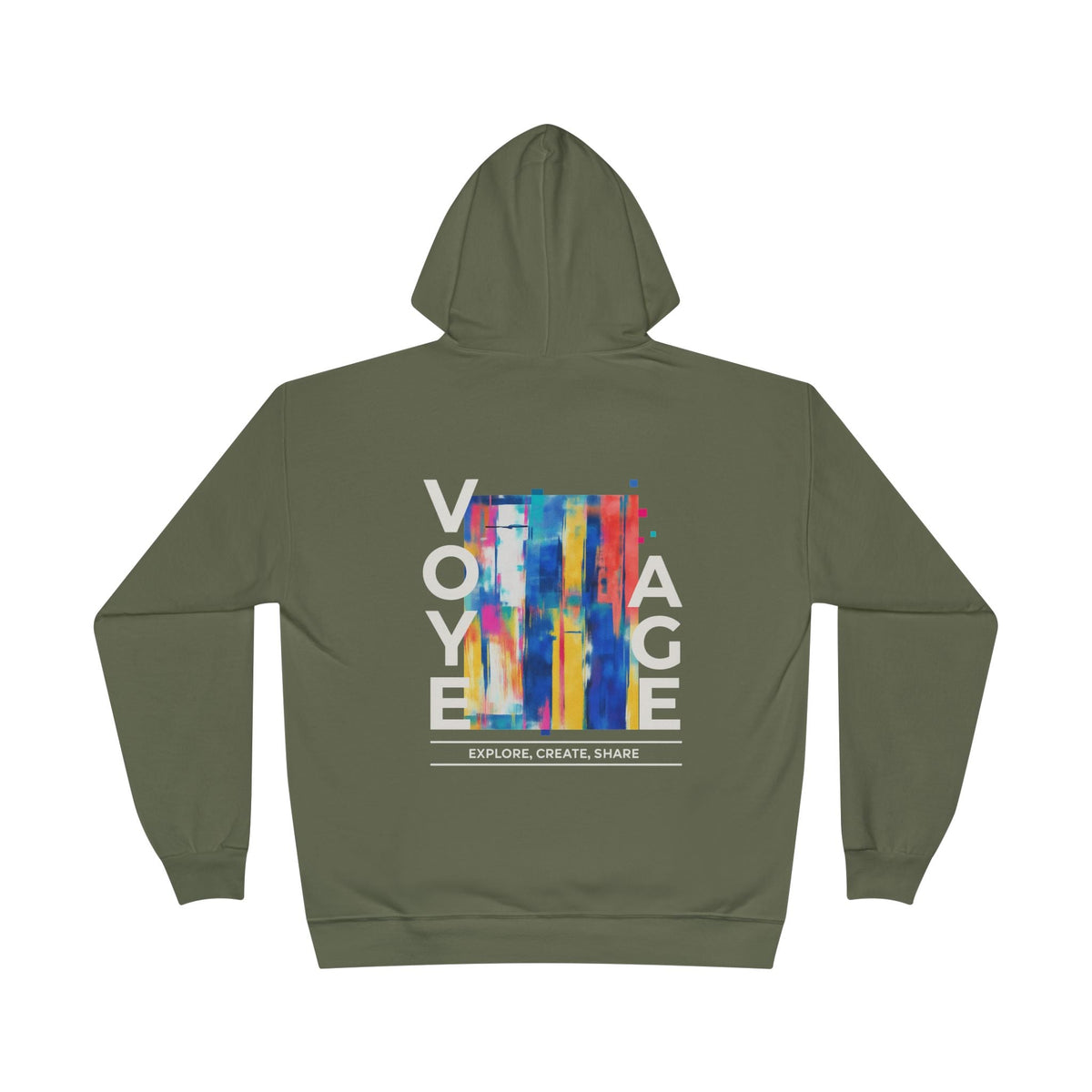 Eco-Friendly Pullover Hoodie - Modern Sustainable Design Printify