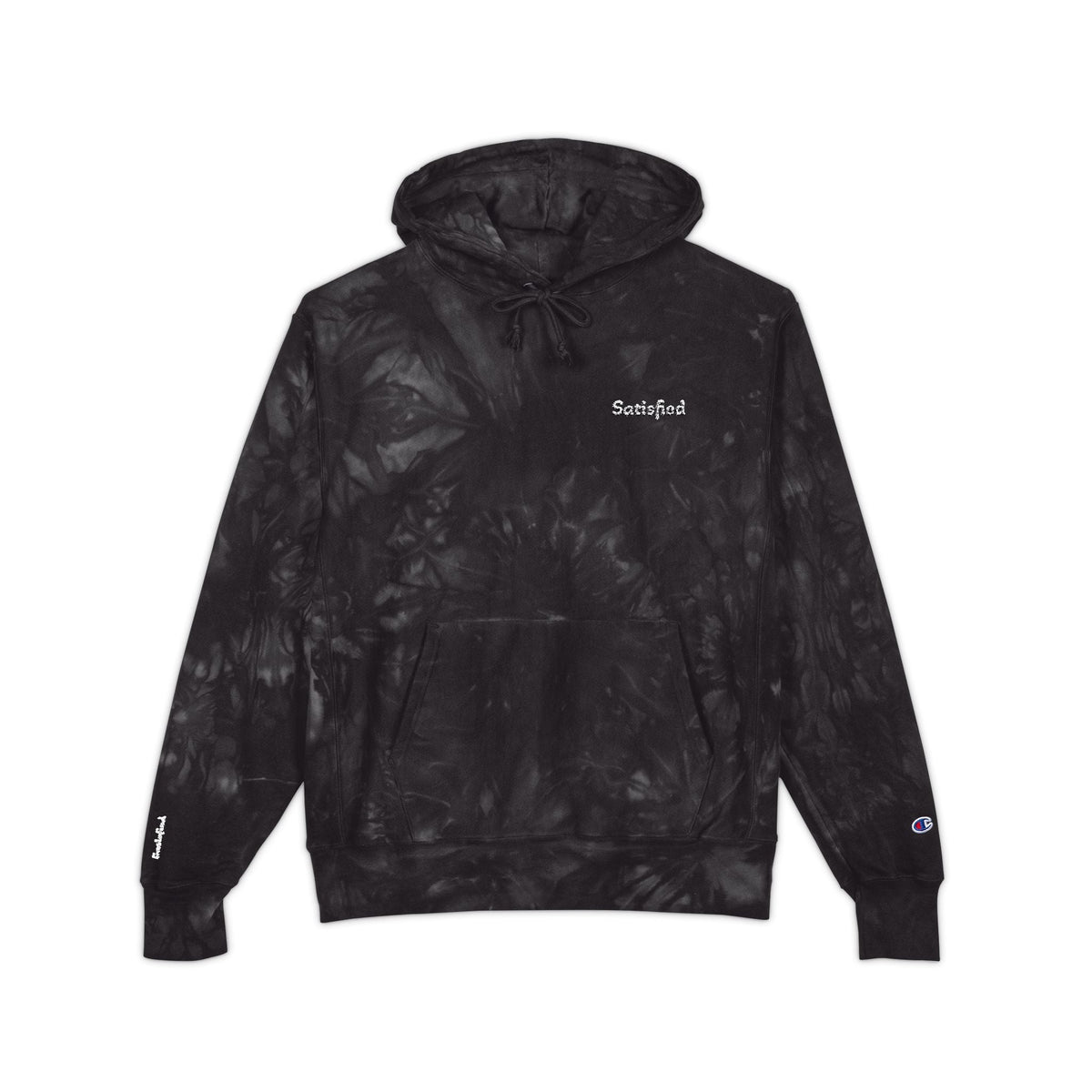 Tie-Dye Champion Hoodie - Cozy and Stylish Unisex Embroidered Sweater Printify