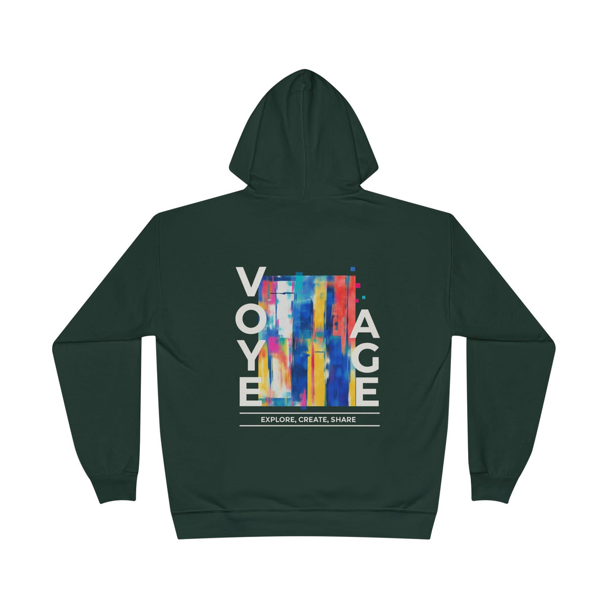 Eco-Friendly Pullover Hoodie - Modern Sustainable Design Printify