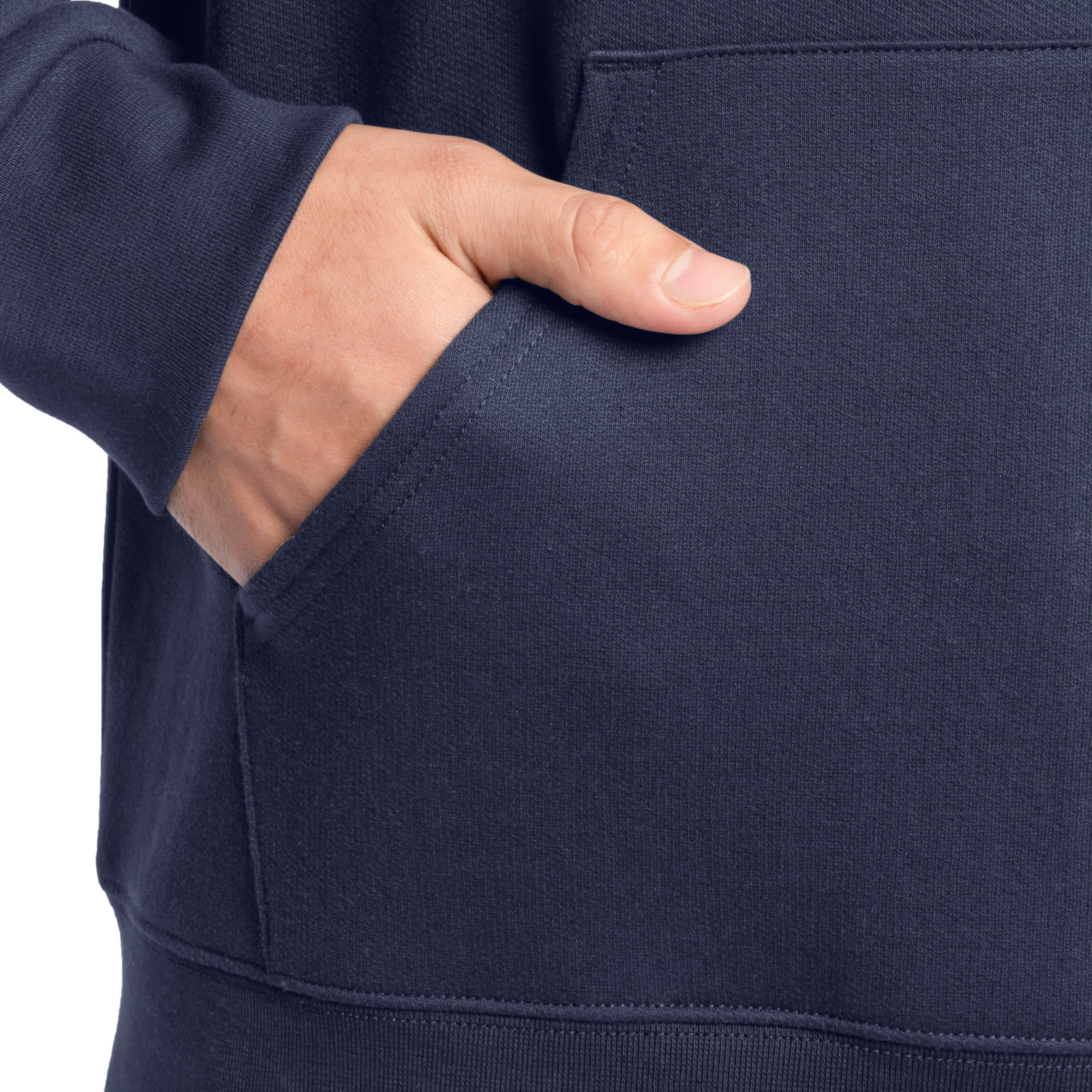 Fruit of the Loom mens Eversoft Fleece Sweatshirts & Hoodies Shirt, Pullover - Black, Large US Econic Blanks