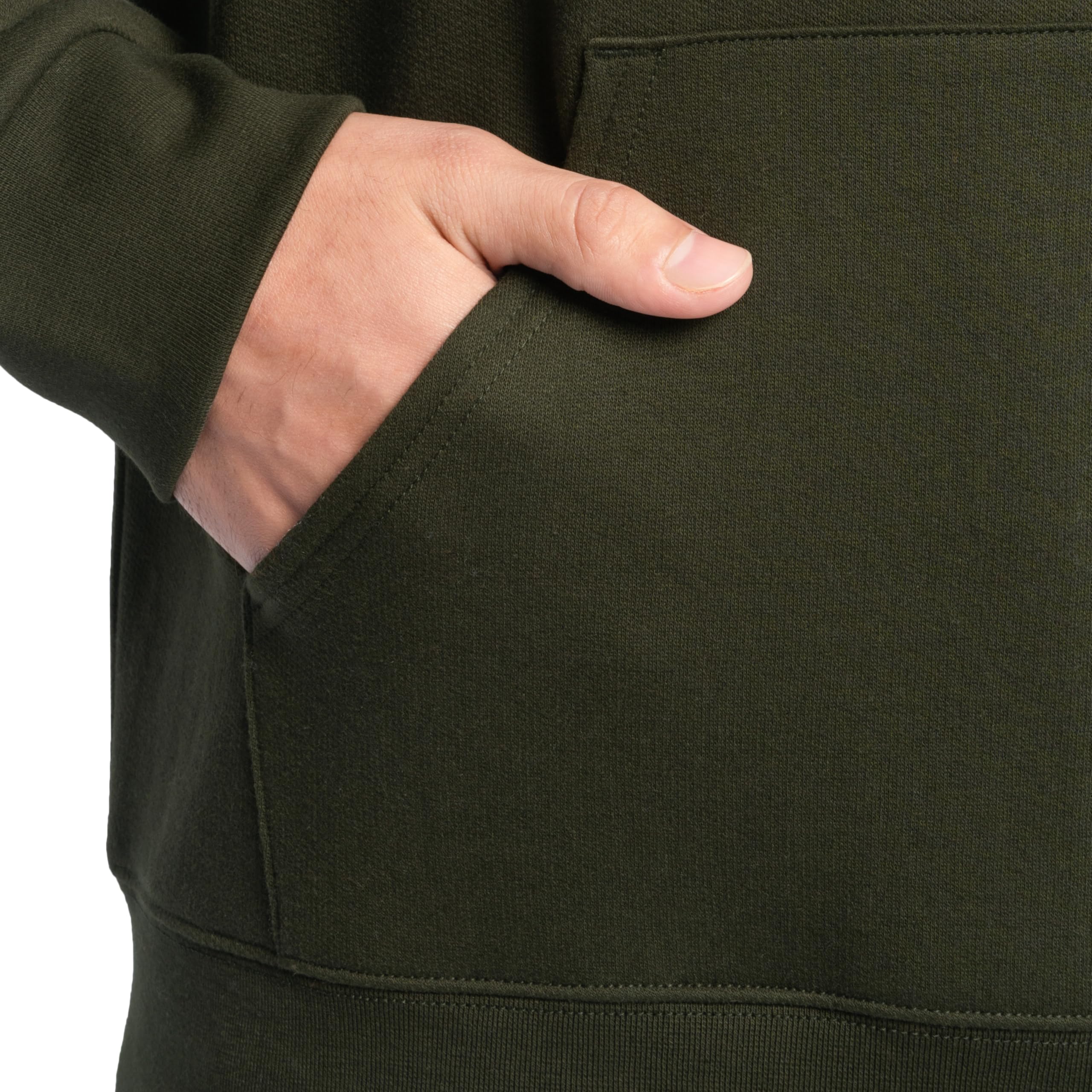 Fruit of the Loom mens Eversoft Fleece Sweatshirts & Hoodies Shirt, Pullover - Black, Large US Econic Blanks