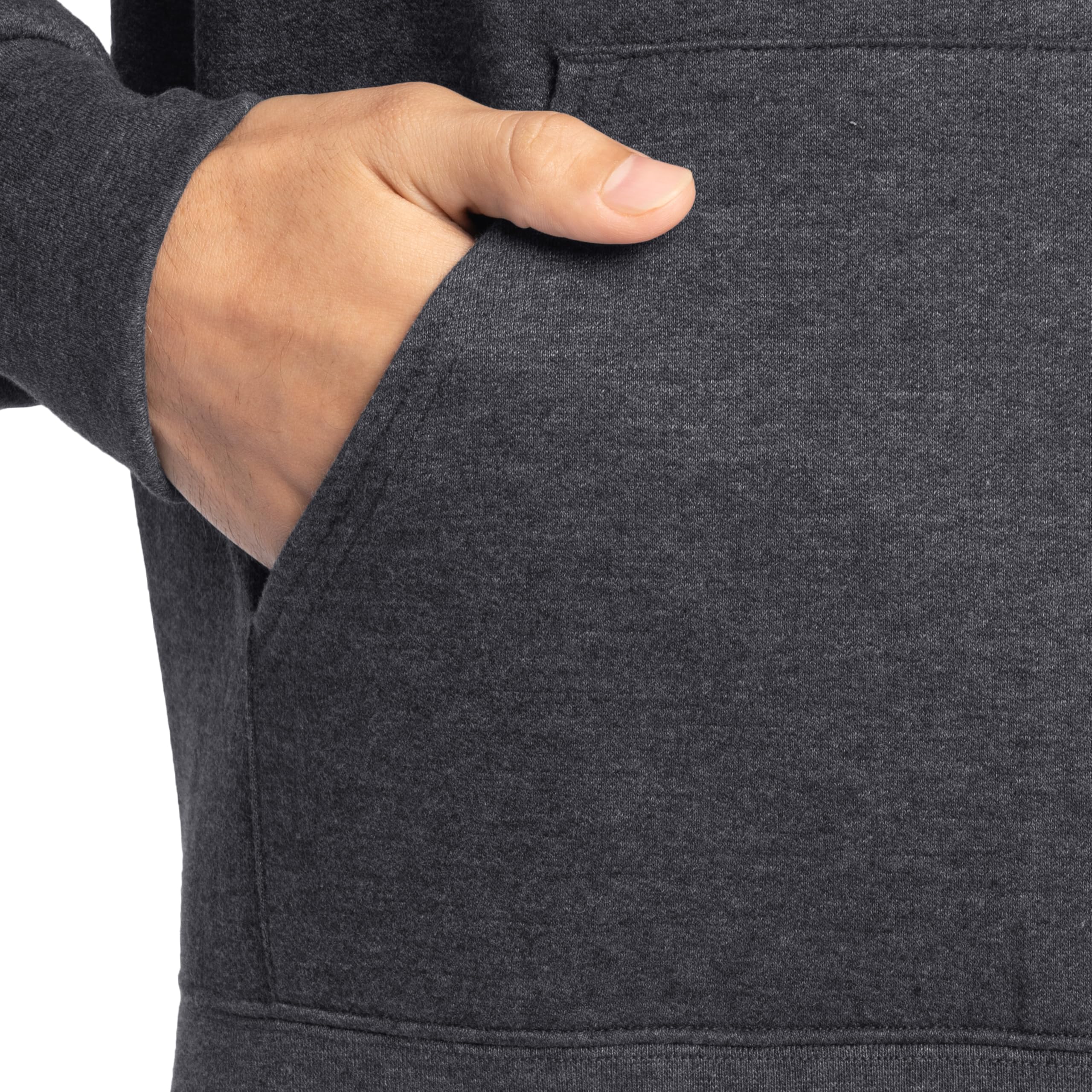 Fruit of the Loom mens Eversoft Fleece Sweatshirts & Hoodies Shirt, Pullover - Black, Large US Econic Blanks