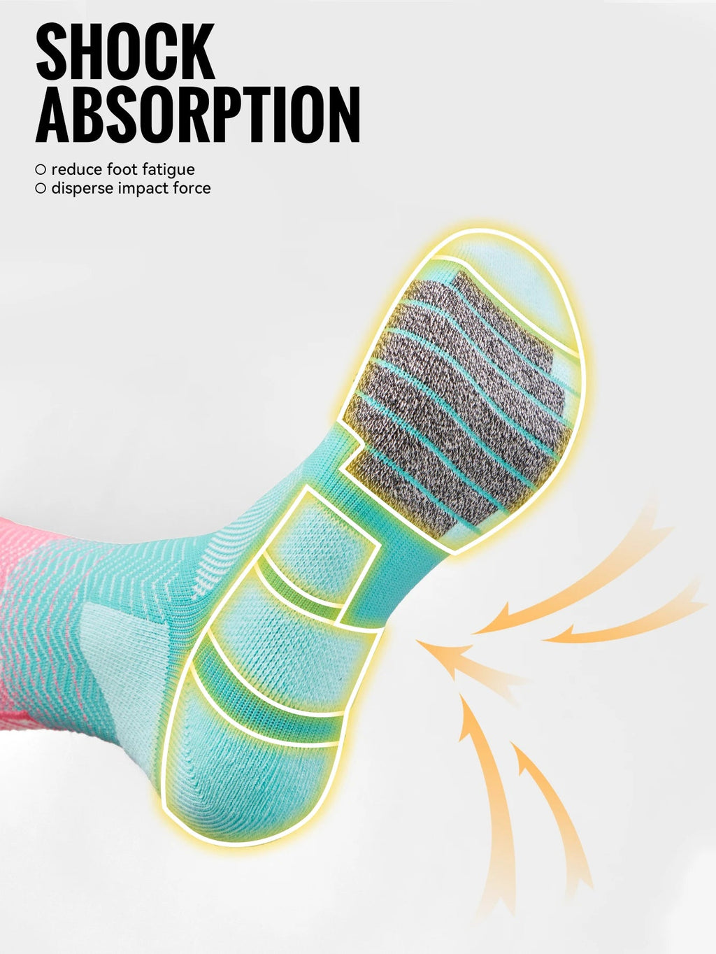 WRELS 1/2/3 Cushioned Sports Athletic Socks Breathable Running Socks Cushion Padded Moisture Wicking For Walking Hiking Running Quick Pick Grocers