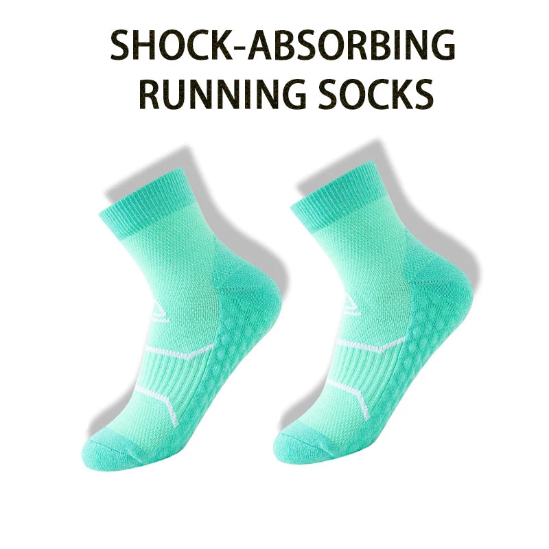 WRELS Professional Marathon Running Fitness Short Socks Women Men Sweat-absorbent Anti-friction Breathable Men's Athletic Socks Quick Pick Grocers