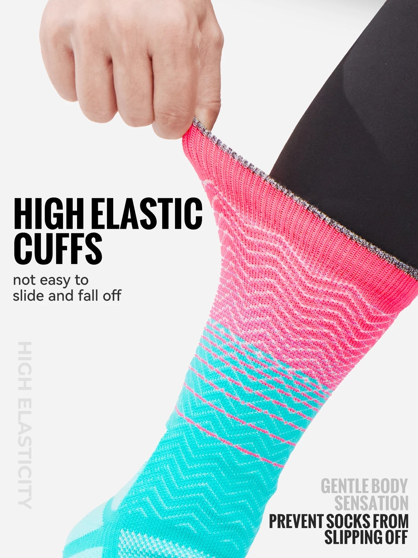 WRELS 1/2/3 Cushioned Sports Athletic Socks Breathable Running Socks Cushion Padded Moisture Wicking For Walking Hiking Running Quick Pick Grocers