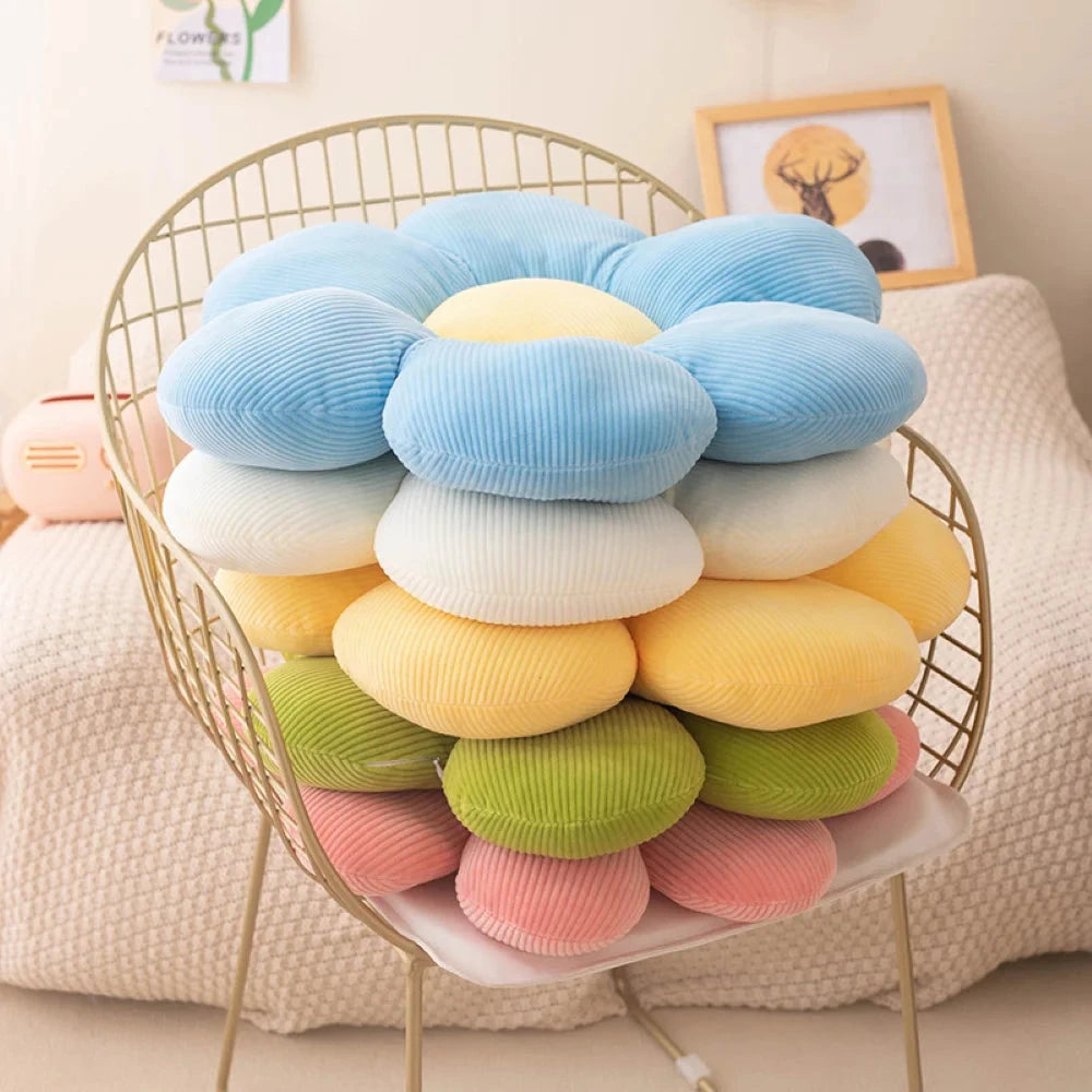 Flower-Shaped Pillow Cushion Anime Theme Plush, Cute Plush Toy Office Chair Backrest Creative Small Gift Baby Shower Room Decor Econic Blanks