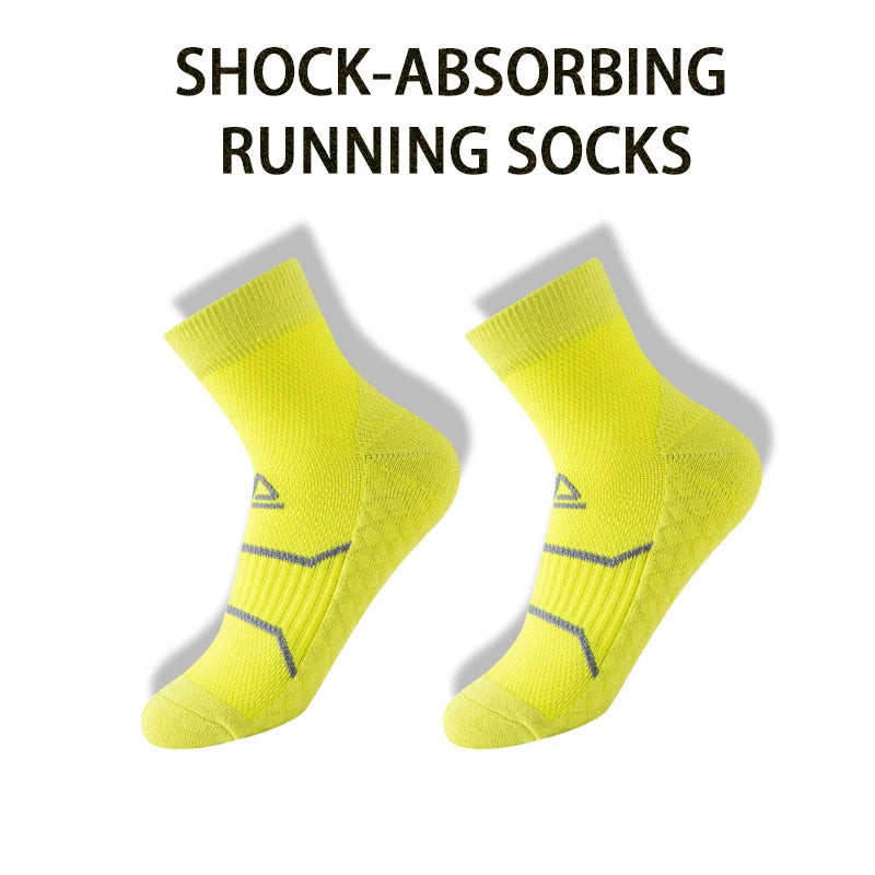 WRELS Professional Marathon Running Fitness Short Socks Women Men Sweat-absorbent Anti-friction Breathable Men's Athletic Socks Quick Pick Grocers