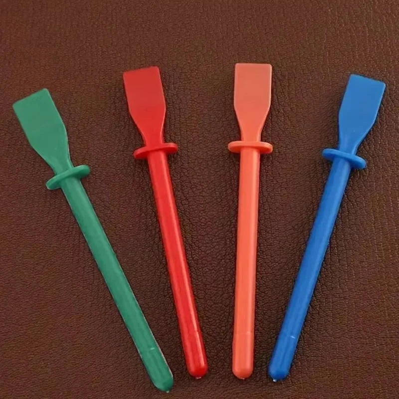 20pcs Glue Spreaders,Polypropylene Glue Smear Sticks Applicator, Painting Scrapers For Handmade DIY Art Leather Craft Tool Econic Blanks