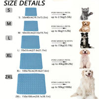 Dog Cooling Mat Summer Pet Cold Bed Extra Large For Small Big Dogs Pet Accessories Cat Durable Blanket Sofa Cat Ice Pad Blanket Quick Pick Grocers