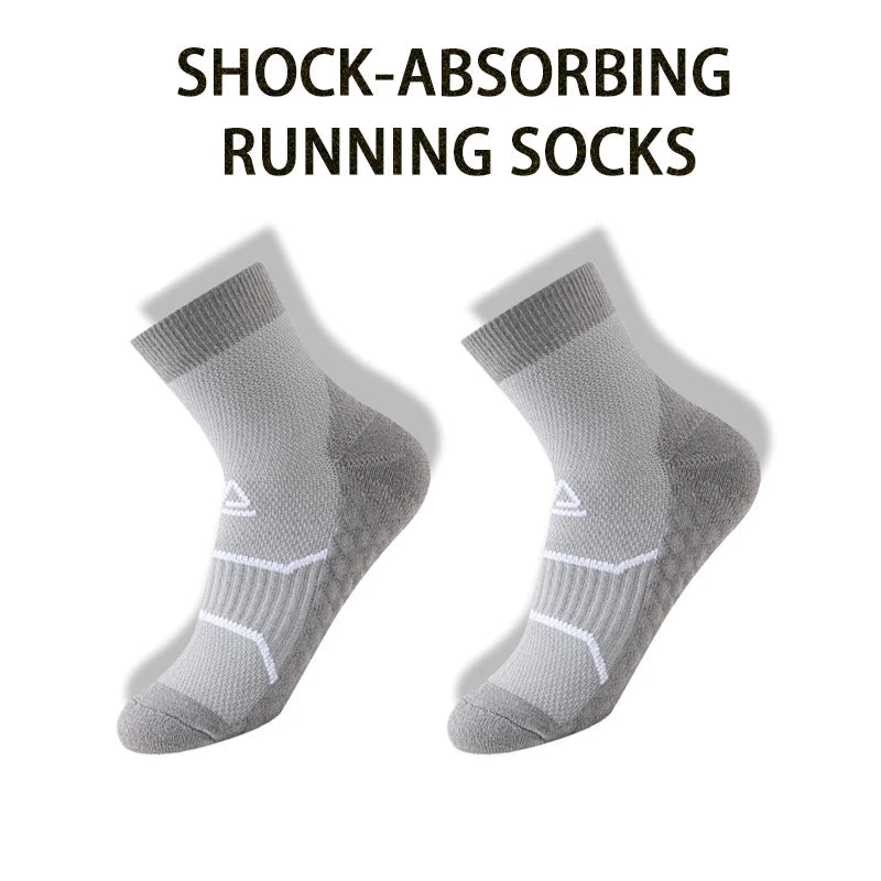 WRELS Professional Marathon Running Fitness Short Socks Women Men Sweat-absorbent Anti-friction Breathable Men's Athletic Socks Quick Pick Grocers