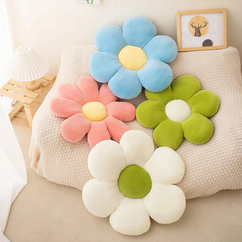 Flower-Shaped Pillow Cushion Anime Theme Plush, Cute Plush Toy Office Chair Backrest Creative Small Gift Baby Shower Room Decor Econic Blanks