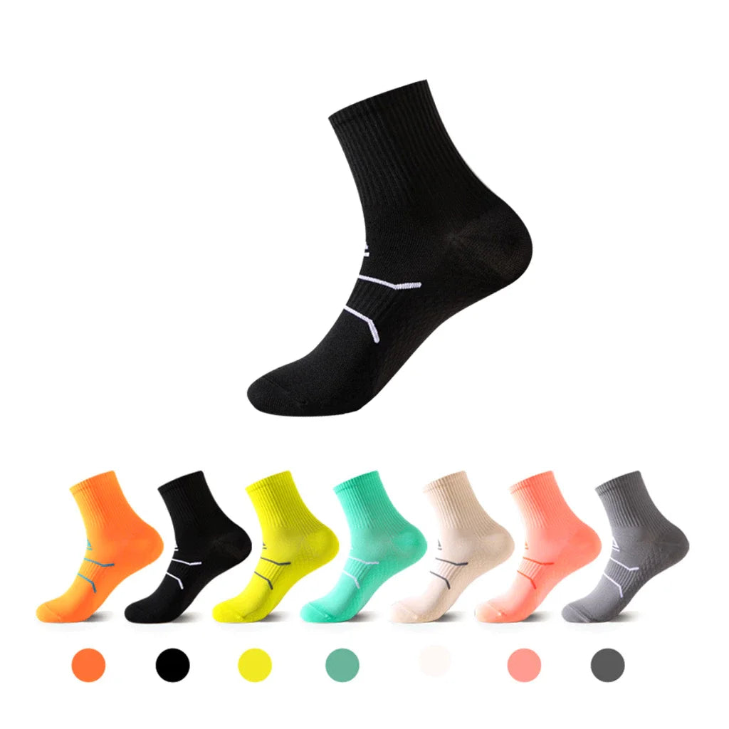 WRELS Professional Marathon Running Fitness Short Socks Women Men Sweat-absorbent Anti-friction Breathable Men's Athletic Socks Quick Pick Grocers