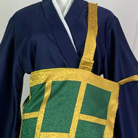 Geto Suguru Cosplay Costume Black Blue Kimono School Uniform Anime Clothe Halloween Costumes For Women Man Quick Pick Grocers