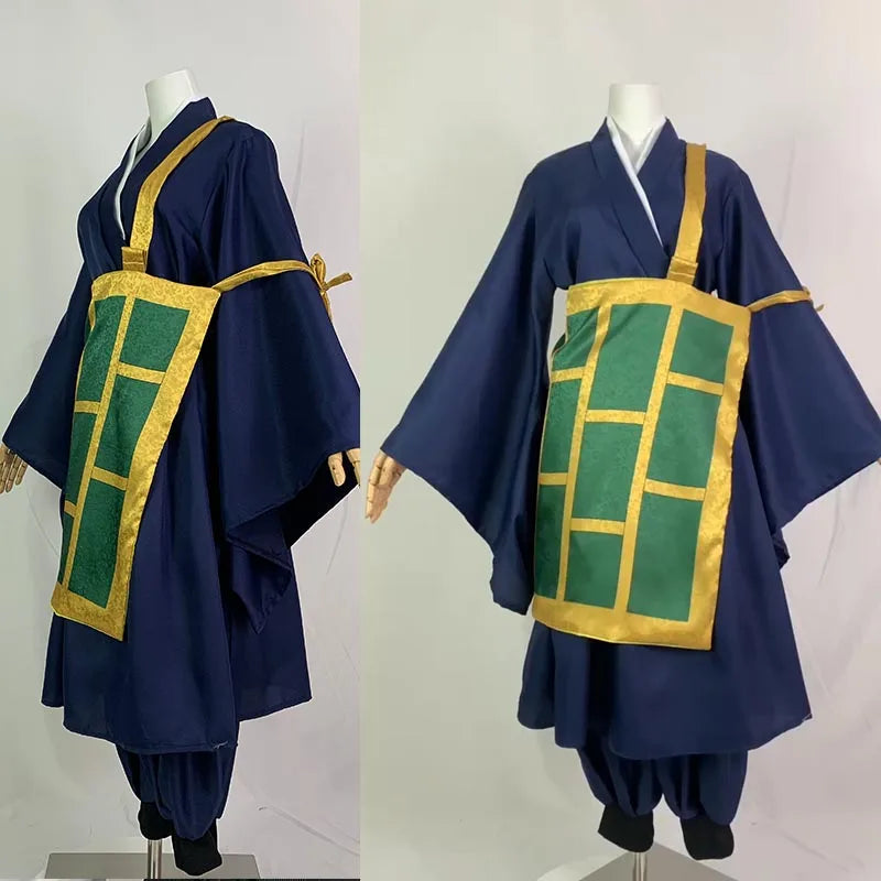 Geto Suguru Cosplay Costume Black Blue Kimono School Uniform Anime Clothe Halloween Costumes For Women Man Quick Pick Grocers
