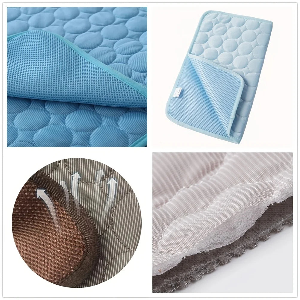 Dog Cooling Mat Summer Pet Cold Bed Extra Large For Small Big Dogs Pet Accessories Cat Durable Blanket Sofa Cat Ice Pad Blanket Quick Pick Grocers