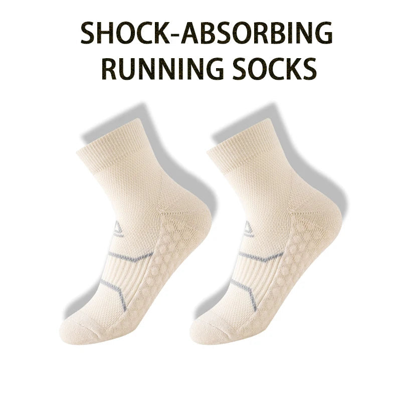 WRELS Professional Marathon Running Fitness Short Socks Women Men Sweat-absorbent Anti-friction Breathable Men's Athletic Socks Quick Pick Grocers