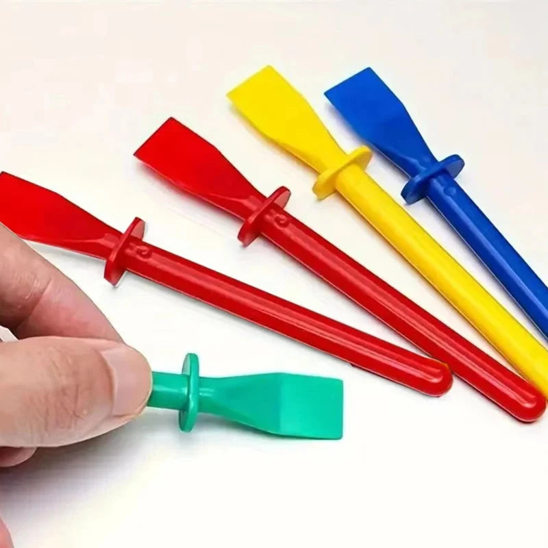 20pcs Glue Spreaders,Polypropylene Glue Smear Sticks Applicator, Painting Scrapers For Handmade DIY Art Leather Craft Tool Econic Blanks