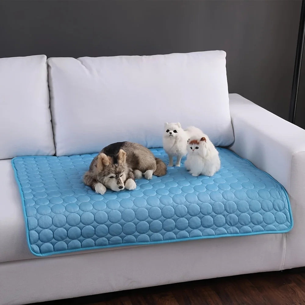 Dog Cooling Mat Summer Pet Cold Bed Extra Large For Small Big Dogs Pet Accessories Cat Durable Blanket Sofa Cat Ice Pad Blanket Quick Pick Grocers