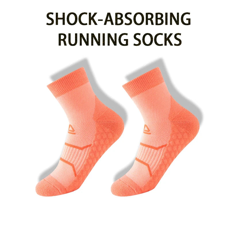 WRELS Professional Marathon Running Fitness Short Socks Women Men Sweat-absorbent Anti-friction Breathable Men's Athletic Socks Quick Pick Grocers
