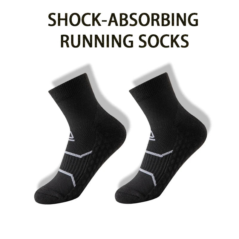 WRELS Professional Marathon Running Fitness Short Socks Women Men Sweat-absorbent Anti-friction Breathable Men's Athletic Socks Quick Pick Grocers