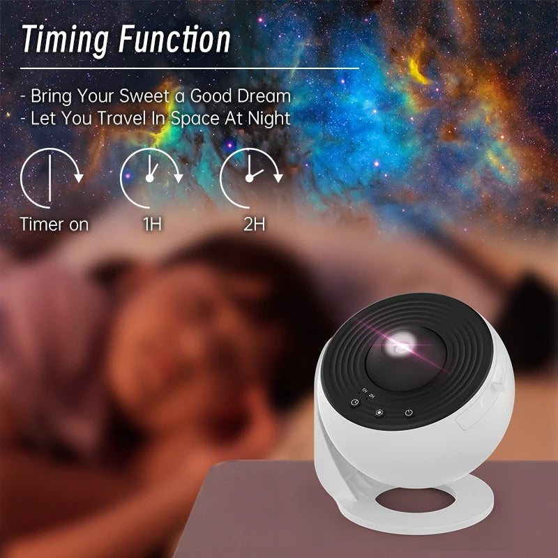Night Light Galaxy Projector Starry Sky Projector 360° Rotate Planetarium Lamp For Kids Bedroom Valentines Day Gift Wedding Deco Quick Pick Grocers