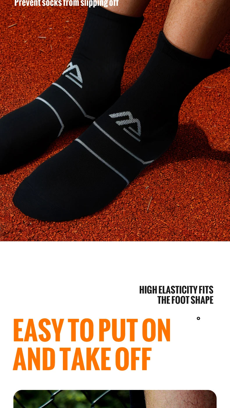 WRELS Professional Marathon Running Fitness Short Socks Women Men Sweat-absorbent Anti-friction Breathable Men's Athletic Socks Quick Pick Grocers