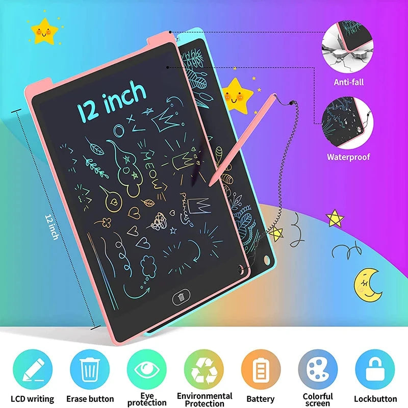 8.5/ 12 inch Writing Board Drawing Tablet LCD Screen Writing Digital Graphic Tablets Electronic Handwriting Pad Toys Gifts Child Econic Blanks