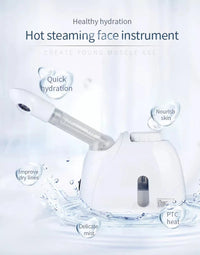 Ozone Facial Steamer Warm Mist Humidifier for Face Deep Cleaning Vaporizer Sprayer Salon Home Spa Skin Care Whitening Quick Pick Grocers