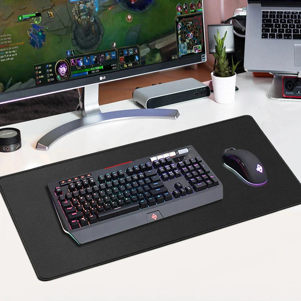Xxl Mouse Pad Gaming Computer Mousepad Gamer Desk Mat Black Big Office Carpet Mause Pads PC Accessories Keyboard Pads Play Mats Quick Pick Grocers