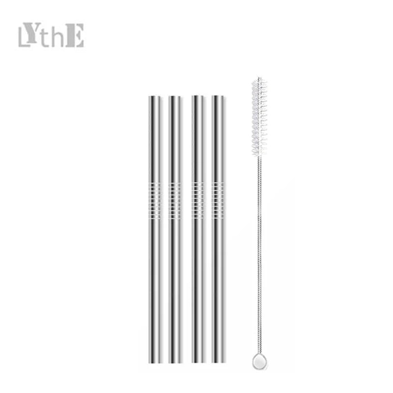 4pcs 130/160*6mm Kids Metal Straws 304 Stainless Steel Straws Short Cocktail Glasses Straws Reusable Drinking Straws for Kids Quick Pick Grocers