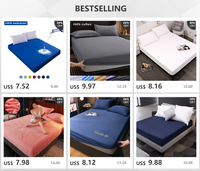Cotton Fitted Sheet with Elastic Bands Non Slip Adjustable Mattress Covers for Single Double King Queen Bed,140/160/200cm Quick Pick Grocers