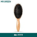 MR.GREEN Boar Bristle Hair Brush Natural Beech Comb Hairbrush for Curly Thick Long Dry Wet Hair Detangler Massage Brushes Women Quick Pick Grocers