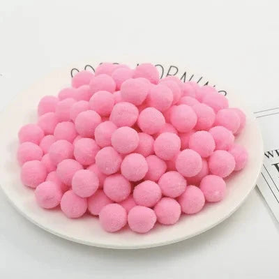 Pompoms 8/10/15/20/25/30mm Soft Pompons Colorful Fluffy Plush Craft DIY Pom Pom Fur Ball Pon Pon Home Decoration Kids Toys 10g Econic Blanks