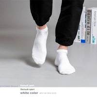 3/5Pairs High Quality Bamboo Fiber Men‘s And Women Socks Embroidery Boat Ankle Socks Men Gifts Spring Summer Socks Quick Pick Grocers