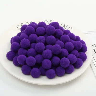 Pompoms 8/10/15/20/25/30mm Soft Pompons Colorful Fluffy Plush Craft DIY Pom Pom Fur Ball Pon Pon Home Decoration Kids Toys 10g Econic Blanks