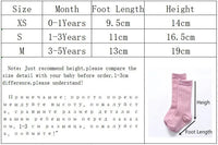 Lawadka 0-5Years Kids Boys Girls Socks Cotton Solid Striped Soft Baby Knee Long Children's Socks School Sport Baby Sock 12 Color Quick Pick Grocers
