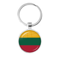 LGBT Glass Cabochon Keychain Gay Lesbian Pride Rainbow Car Key Holder Keyring Charm Jewelry for Homosexuality Gift Quick Pick Grocers