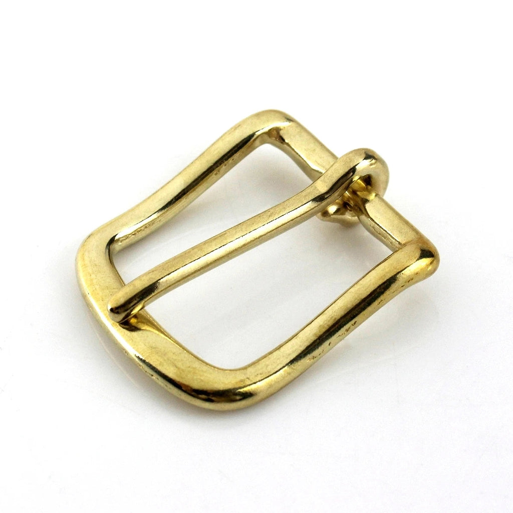 Solid Brass Belt Buckle End Bar Heel bar Buckle Single Pin Belt Half Buckle For Leather Craft Bag Strap Jeans Webbing Dog Collar Quick Pick Grocers