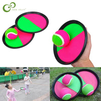 1Set Kids Sucker Sticky Ball Toy Outdoor Sports Catch Ball Game Set Throw And Catch Parent-Child Interactive Outdoor Toys Quick Pick Grocers